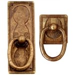 poignee plaque et crochet bronze vieilli meuble classique rustique 451 2590c